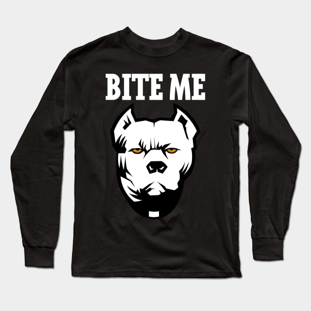 BITE ME Long Sleeve T-Shirt by hoopaman